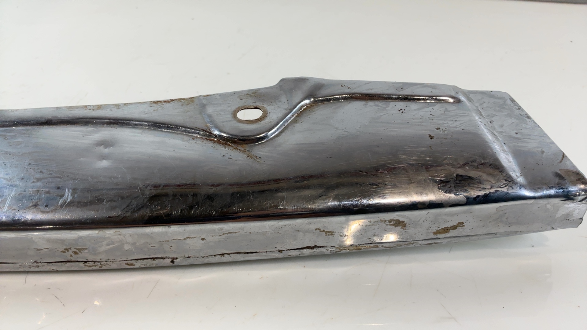 Kawasaki KH125 125 CC Chrome Chain Cover Guard 1975-1998 OEM 36013-014 - Image 4