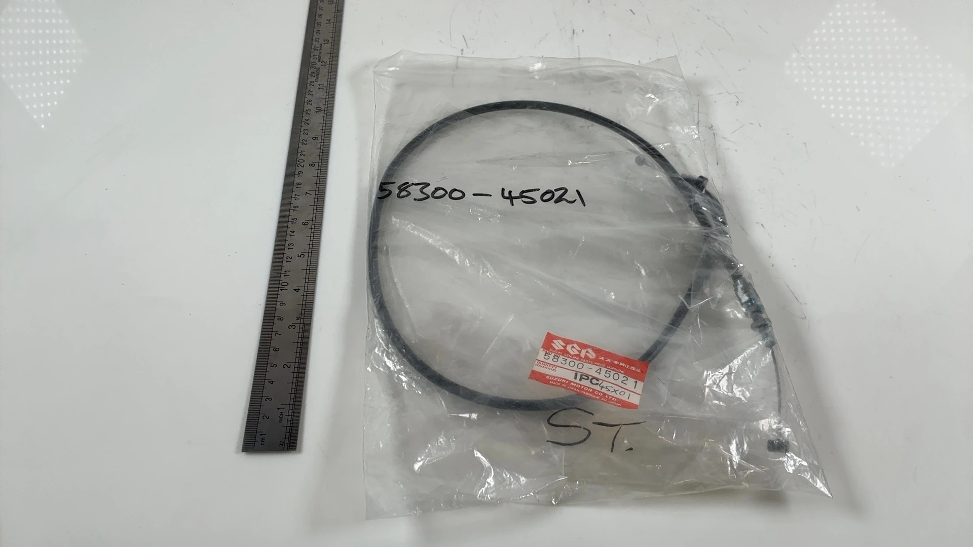 Suzuki GS750 GS850G GS1000 750cc Throttle Cable 1977-1979 OEM 58300-45021 SGP - Image 4