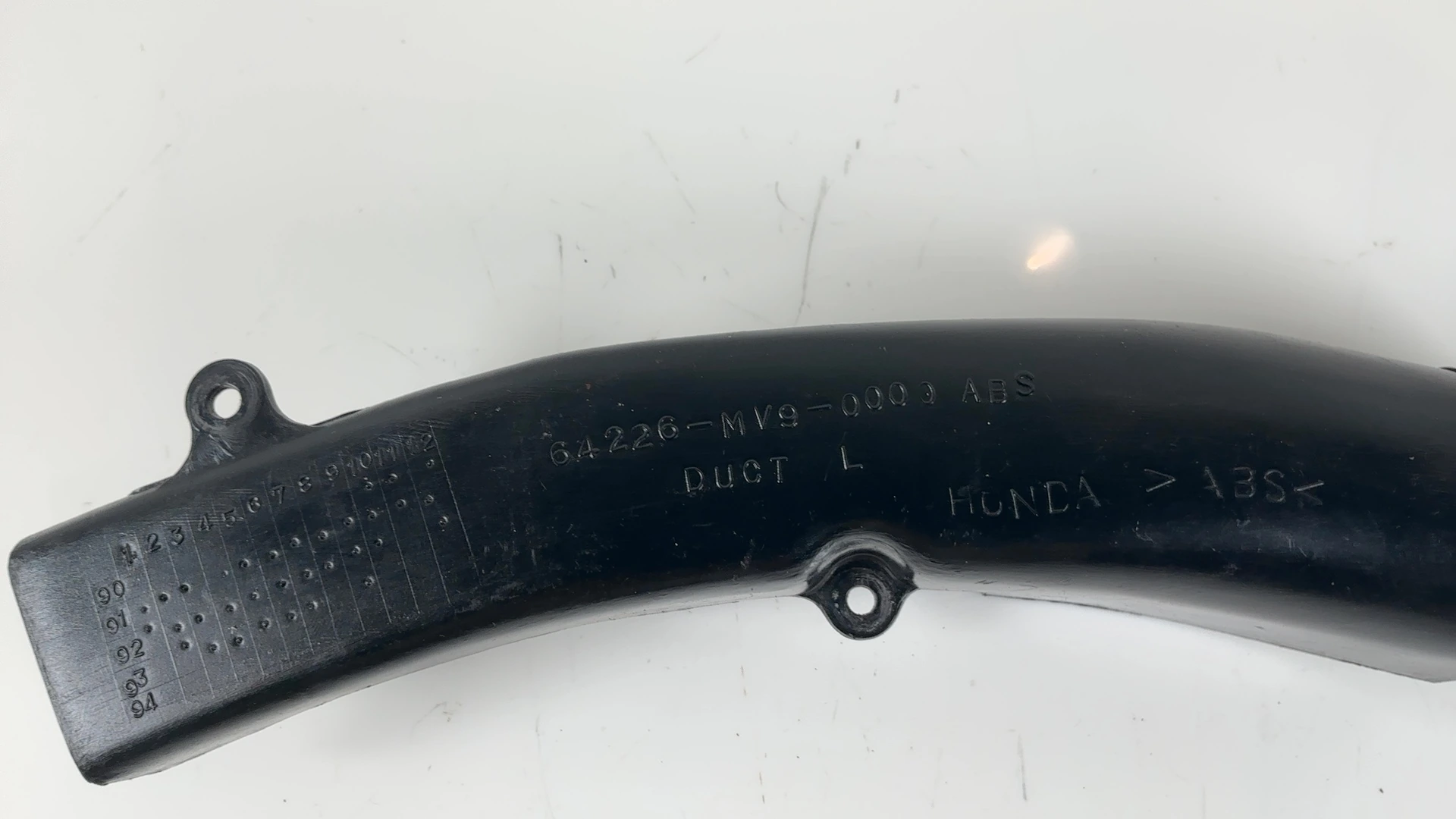 Honda CBR600 CBR600F2 600cc Left Air Intake Duct 1991-1994 OEM 64226-MV9-000 - Image 3