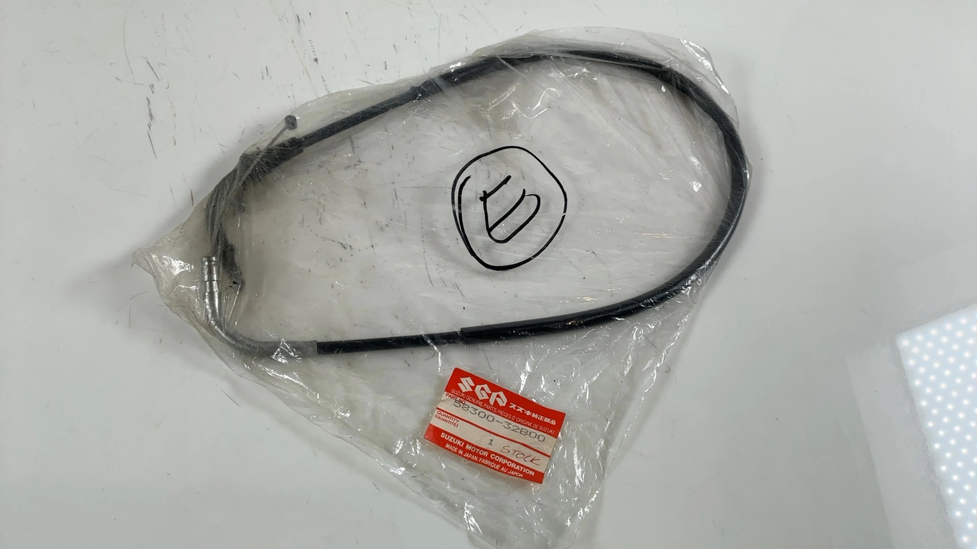 Suzuki GSX-R400 GSX-R400H 400cc Throttle Cable 1987 OEM 58300-32B00 - Image 6