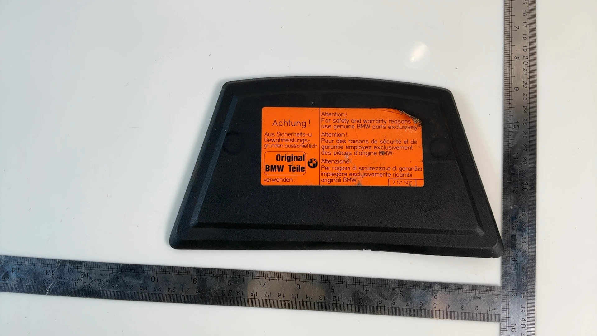 BMW K100 K75 K1100 987cc Storage Compartment Lid Cover 1983-1997 OEM 52531455219 - Image 3