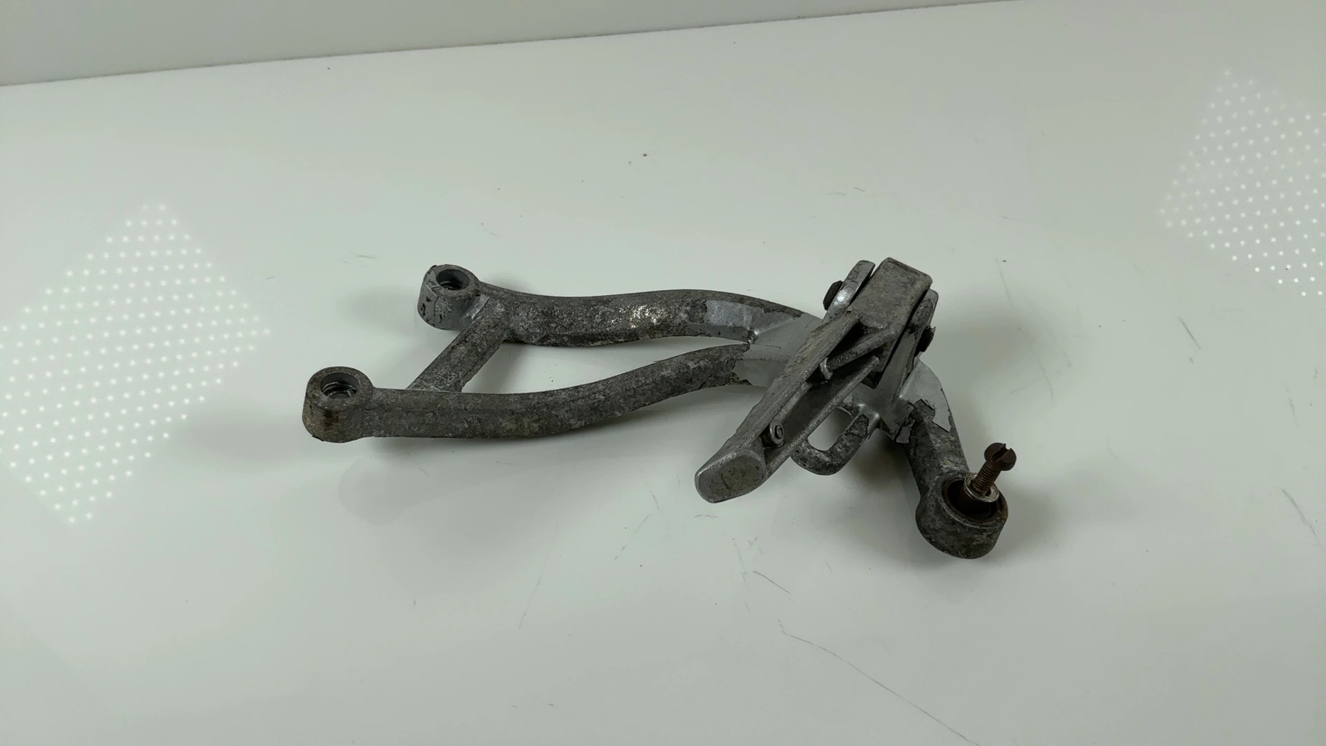 Peugeot XR6 XR50 50cc Rear Right Foot Peg Hanger Bracket 2002-2007 OEM 754508 - Image 1