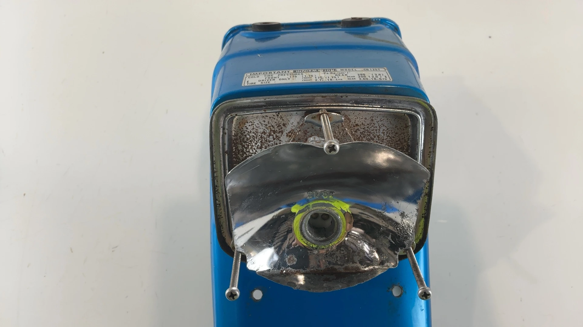 Honda CB125 Twin CB125T 125cc Rear Mudguard Fender 1977-1981 OEM 80100-399-600XW - Image 5