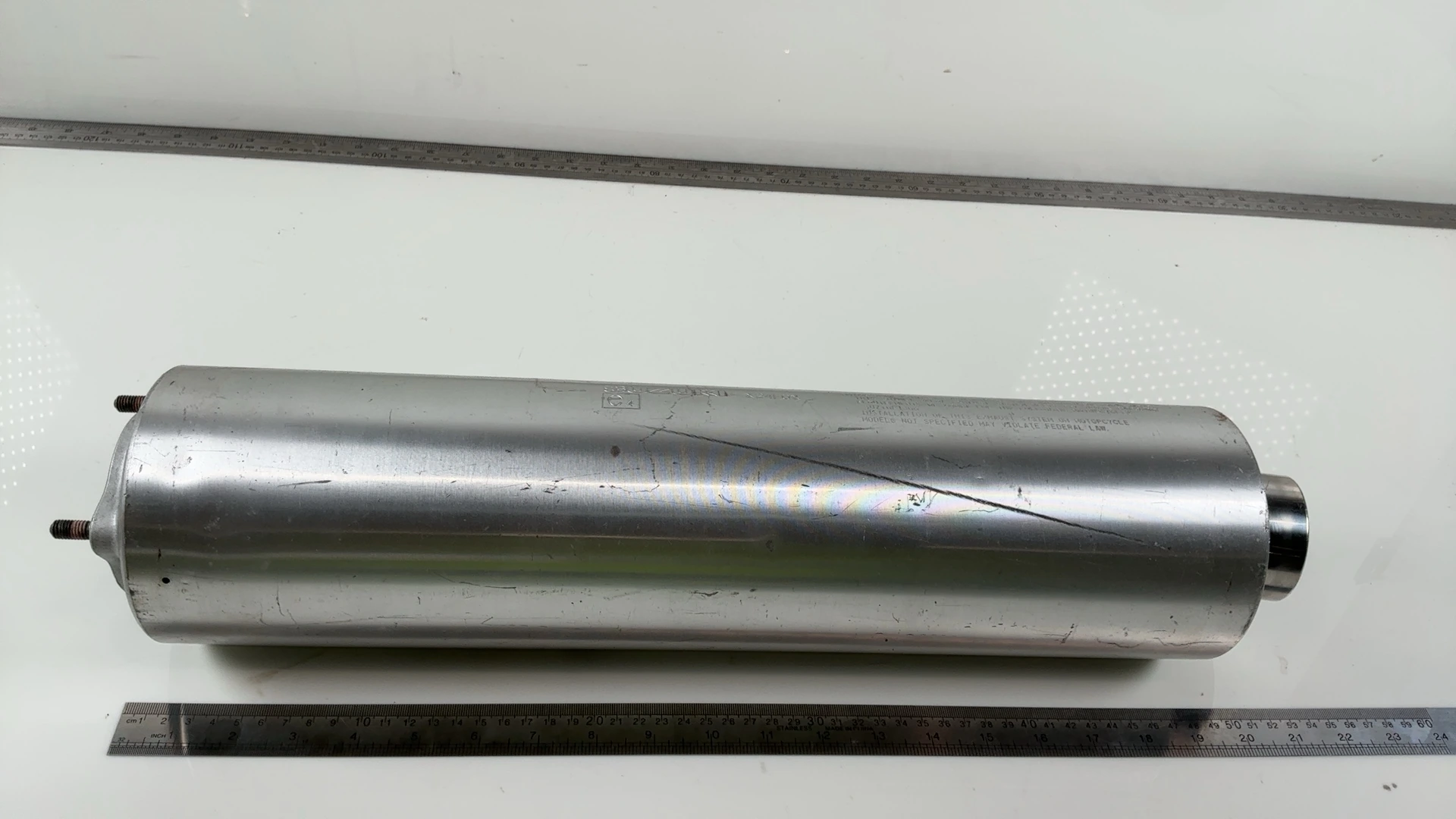 Suzuki Hayabusa GSX1300R 1300 Left Exhaust Muffler 1999-2007 OEM 14340-24F00-H01 - Image 4