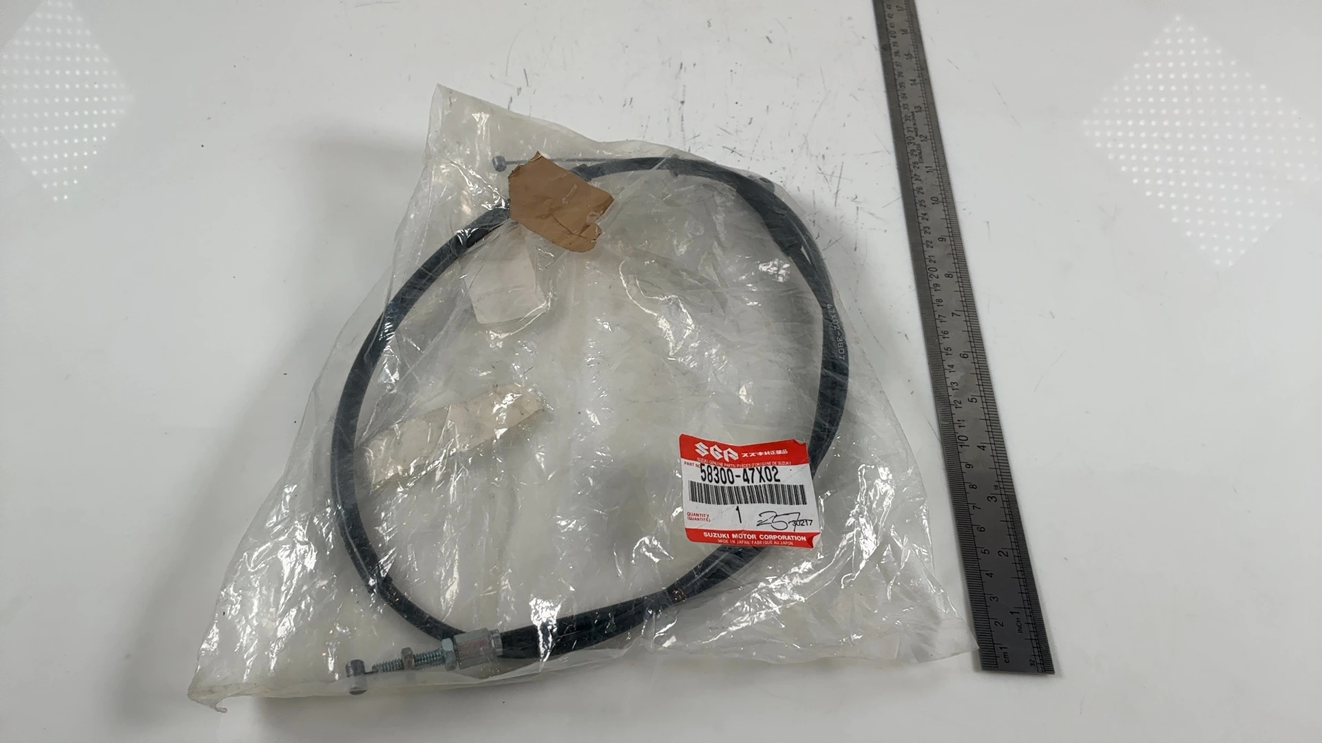 Suzuki GS300L GS300 300cc Throttle Cable Pull 1982-1985 OEM 58300-47X02 - Image 3