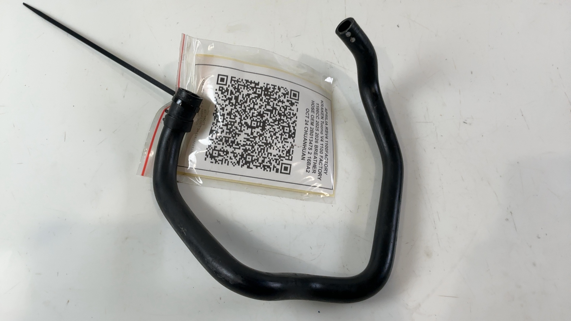 Aprilia RSV4 Tuono V4 1100 Engine Breather Hose 2021-2026 OEM 2B013475