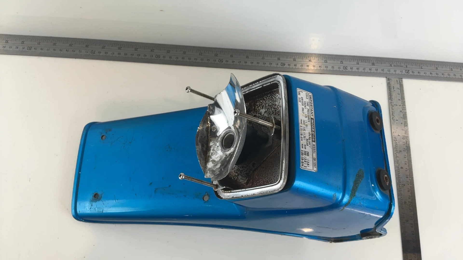 Honda CB125 Twin CB125T 125cc Rear Mudguard Fender 1977-1981 OEM 80100-399-600XW - Image 4