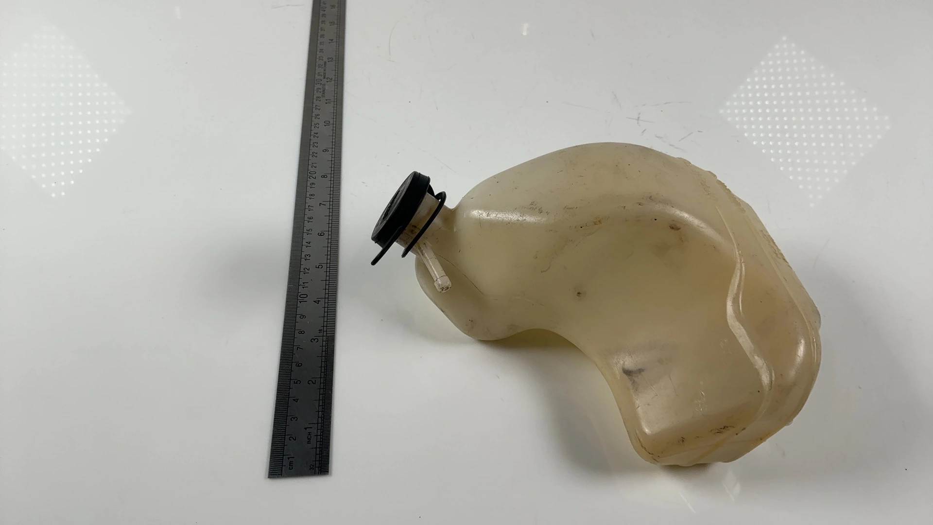 Honda CBR600 F2 F3 600cc Coolant Reservoir Tank 1991-1998 OEM 19101-MV9-010 - Image 4