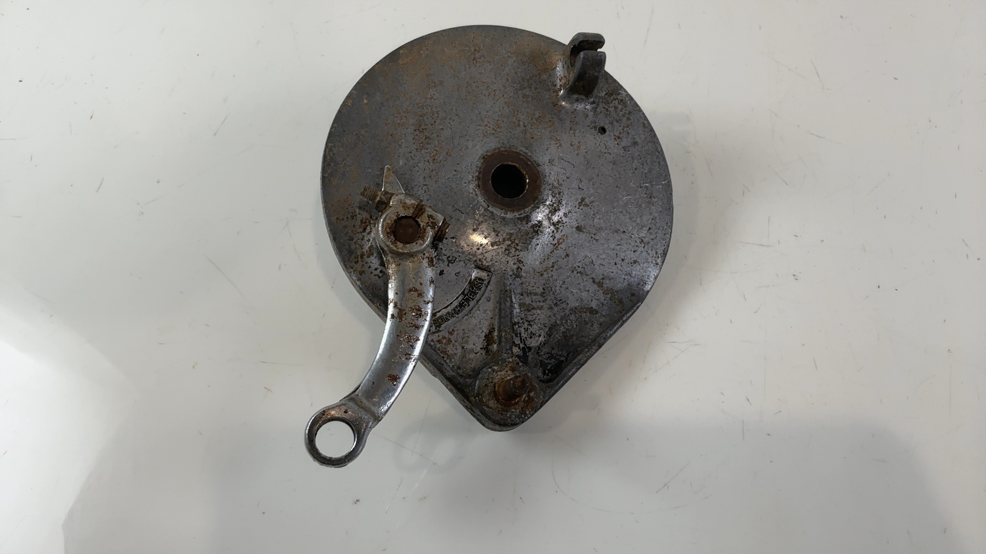 Kawasaki KS125 KS 125 Front Brake Plate 1974 1975 OEM 41035-049-80 - Image 5