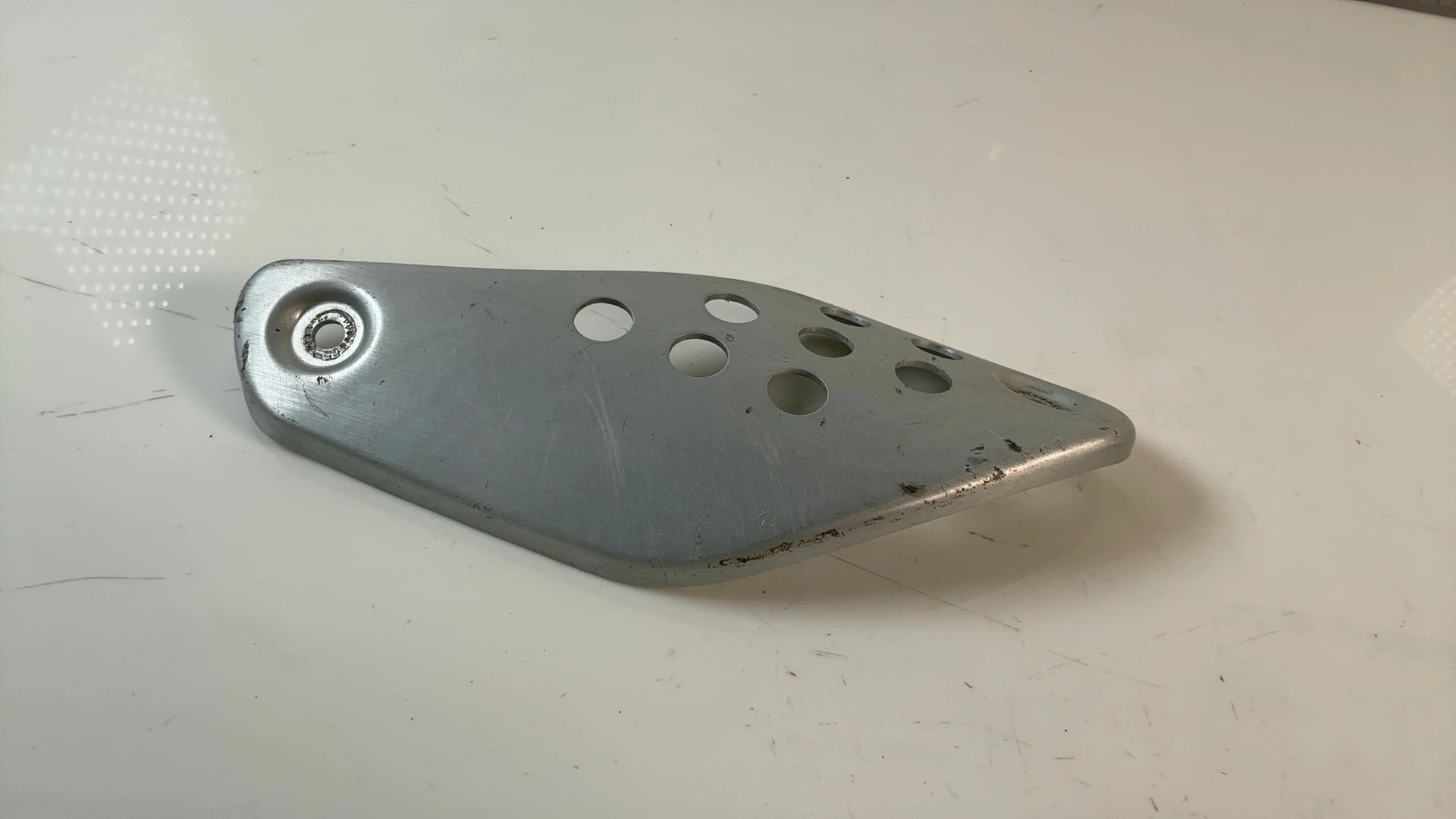 BMW F650GS R13 650cc Right Exhaust Muffler Heat Shield 2000-2007 OEM 18122343584 - Image 5