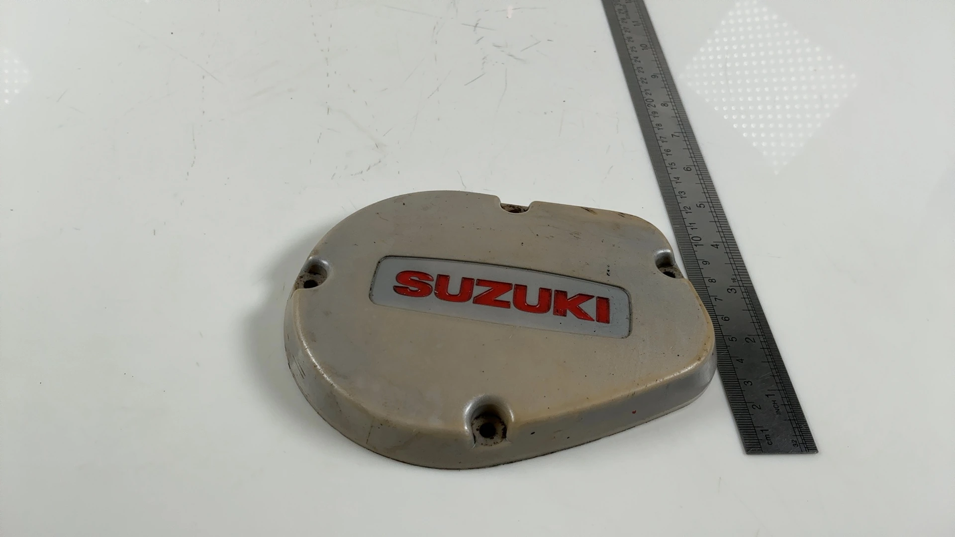 Suzuki GP100 GP125 100cc 125cc Magneto Inspection Cover 1978-82 OEM 11381-39101 - Image 3