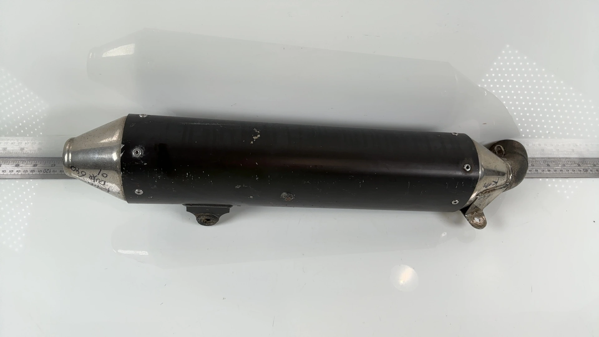 KTM Duke II 640 LC4 640CC Left Exhaust Muffler Silencer 1999-06 OEM 58705070000
