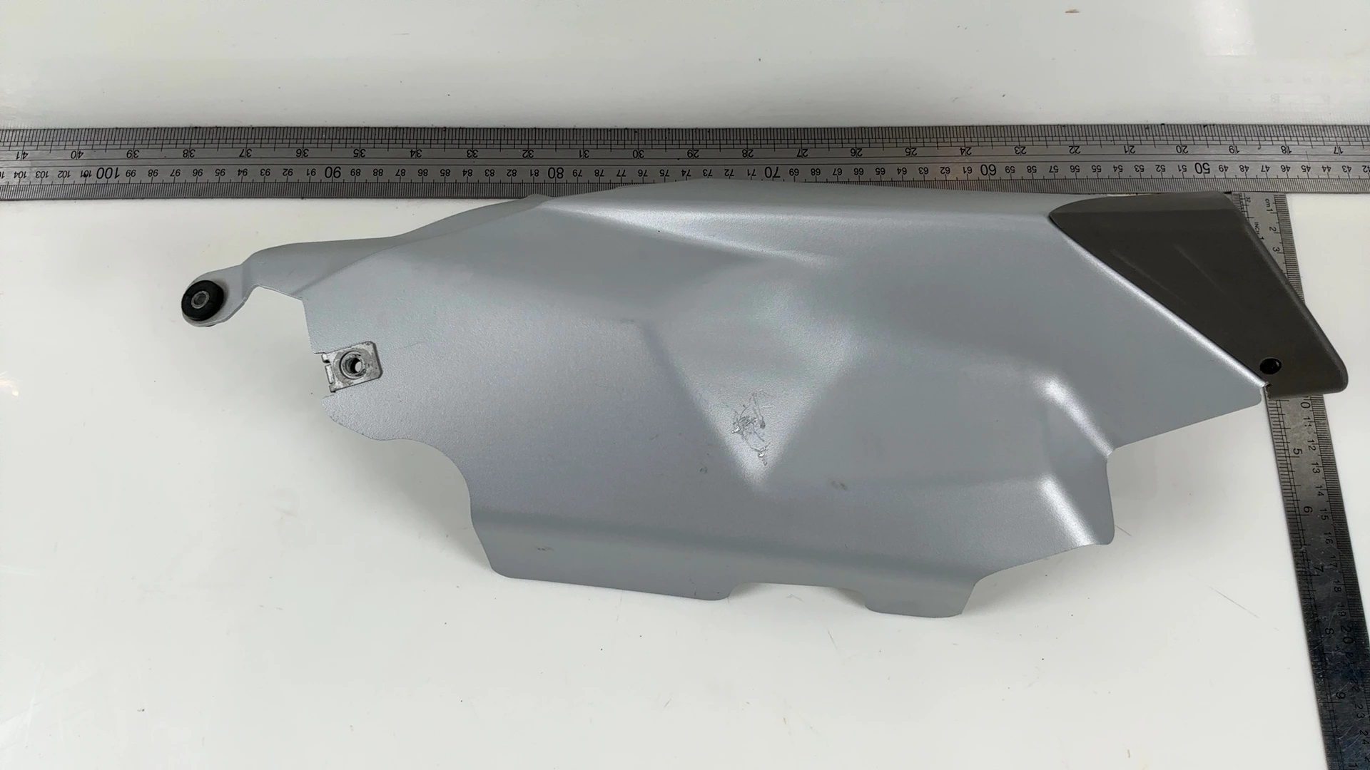 Aprilia Tuono RS 660 Left Exhaust Muffler Heat Shield Cover 2021-26 OEM 2B007477 - Image 2