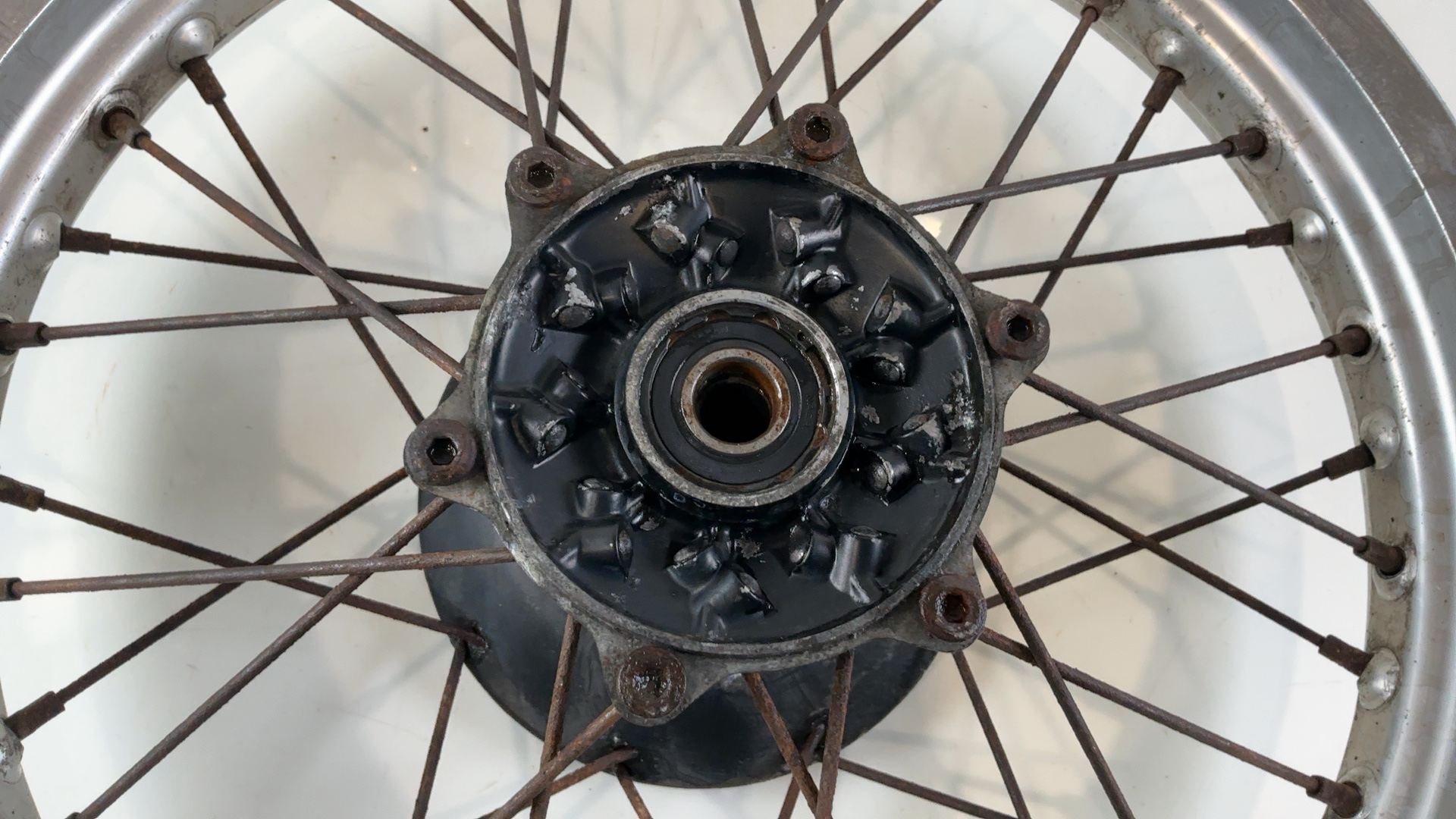 Kawasaki KLE 500 LE500A 500cc Rear Wheel Rim 1991-1996 OEM 41034-1154 - Image 6