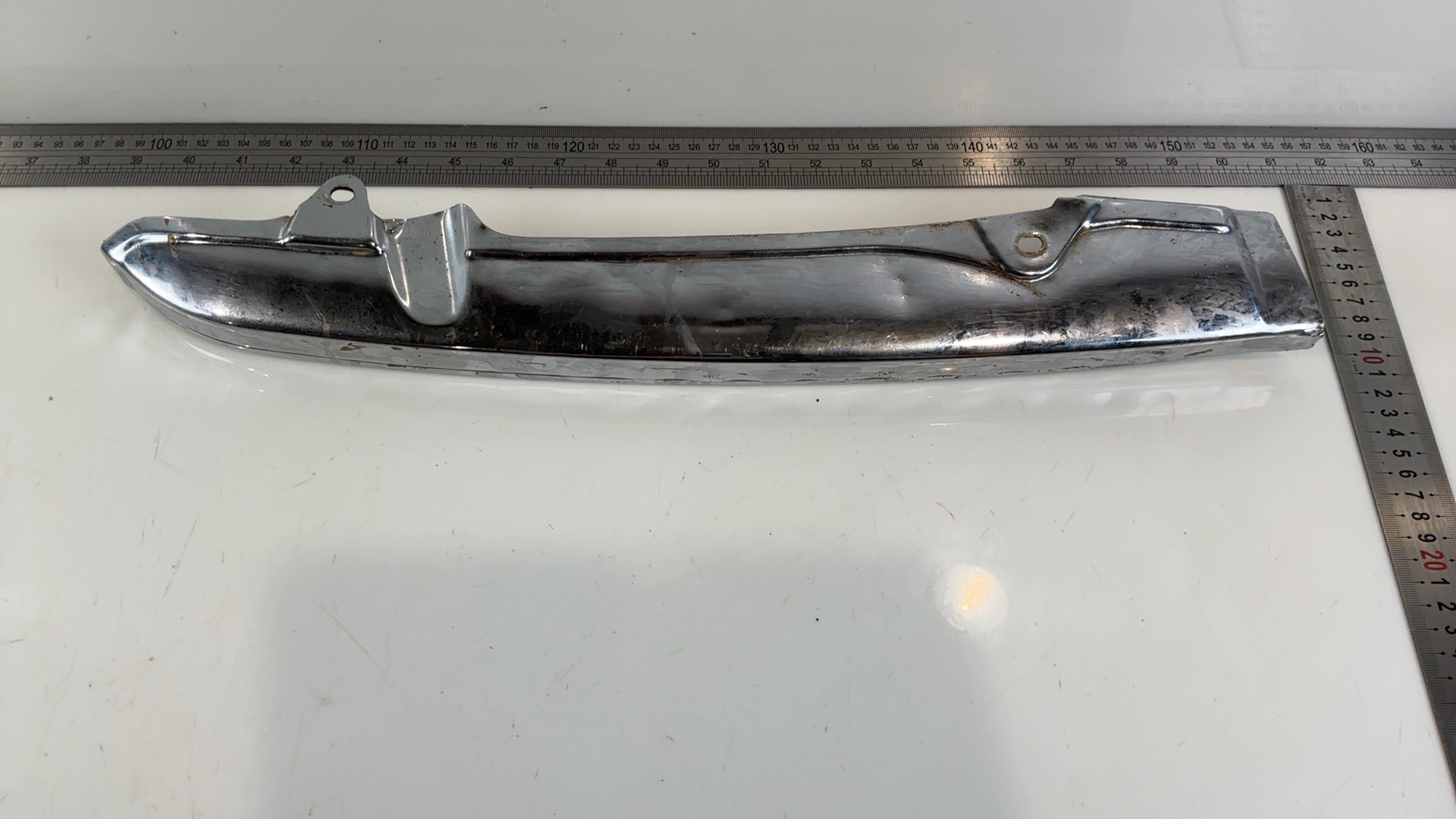 Kawasaki KH125 125 CC Chrome Chain Cover Guard 1975-1998 OEM 36013-014 - Image 3