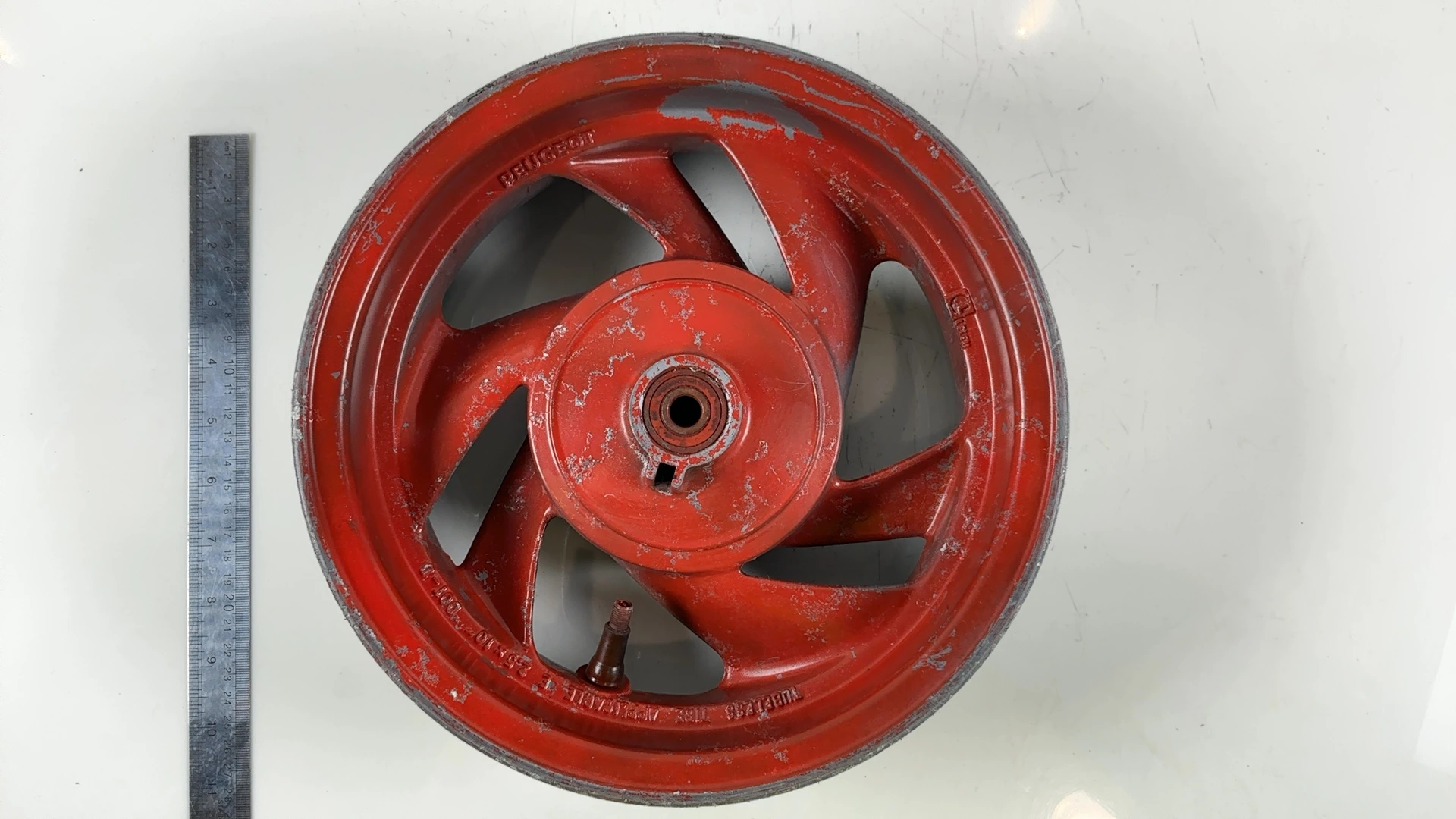 Peugeot Zenith 50 Front Wheel Rim 1994-1999 OEM 733628GW 2.5x10 - Image 4