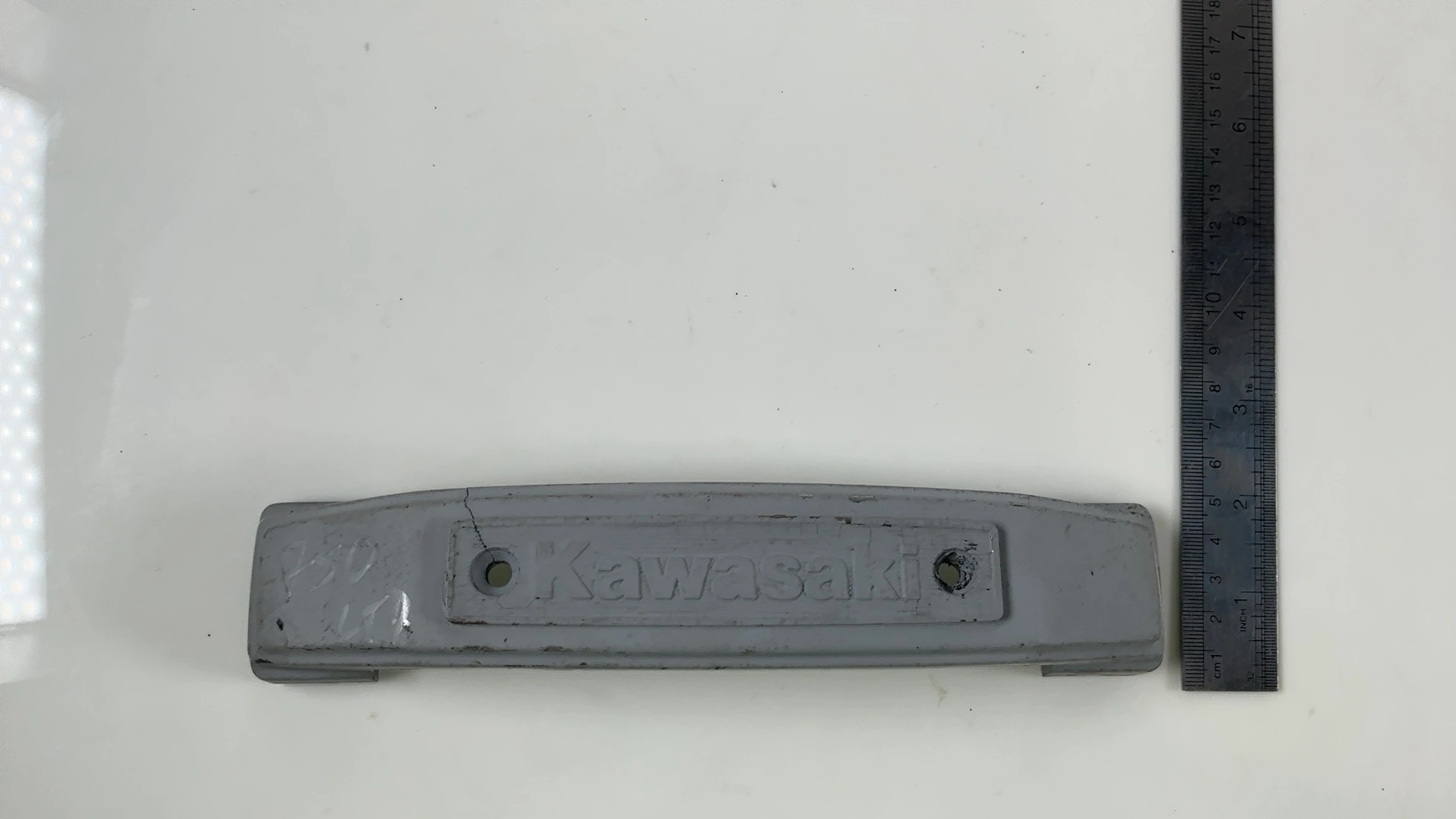 Kawasaki KZ1000 KZ750 KZ550 Front Fork Cover Emblem Trim 1979-83 OEM 44033-1053 - Image 3