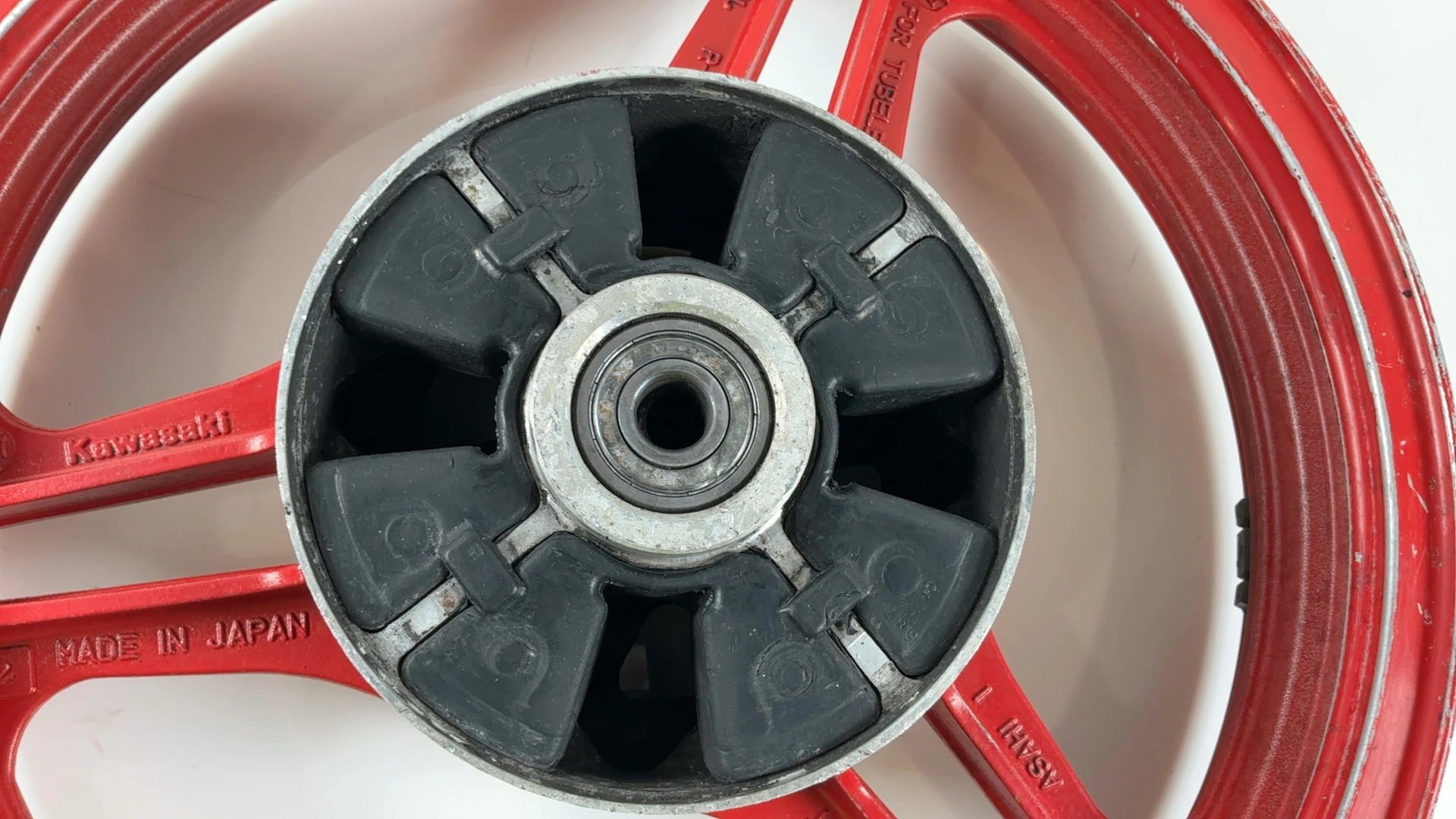 Kawasaki Ninja GPZ500 EX500 500cc Rear Wheel Rim 1987-93 OEM 41073-1413 Asahi 1 - Image 9