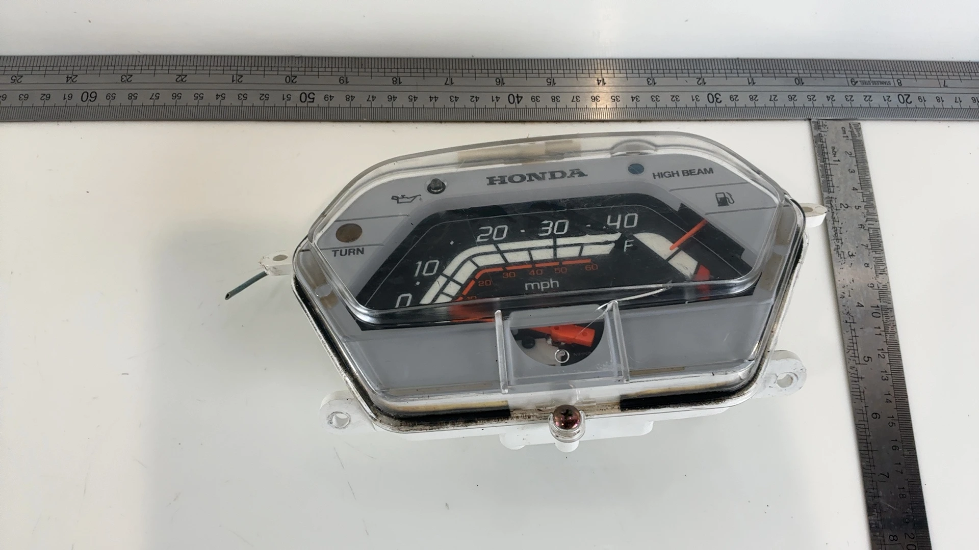 Honda Aero 50 NB50 50cc Speedometer Gauge Cluster 1985-1987 OEM 37210-GN2-610 - Image 3