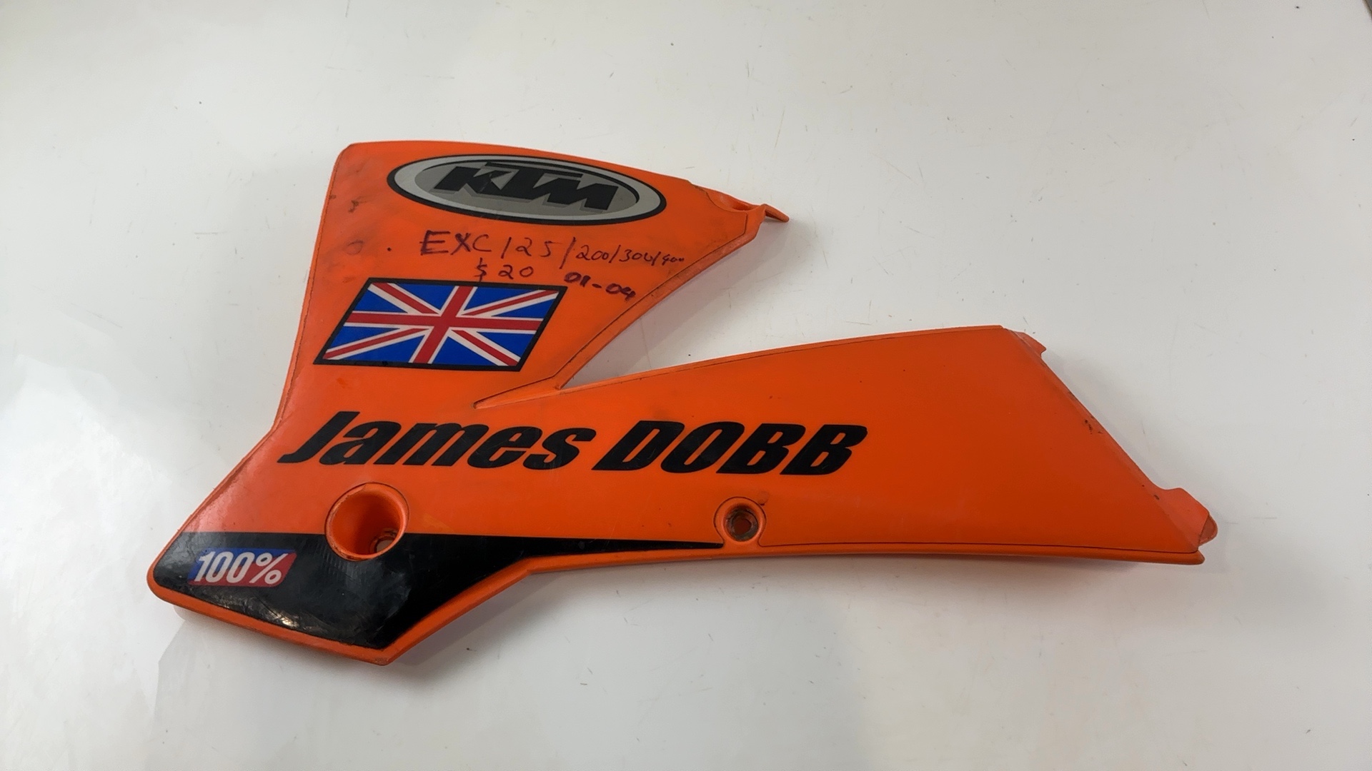 KTM EXC 125 200 300 400 Radiator Shroud Spoiler Left Side 2001-2004 50308150000 - Image 5