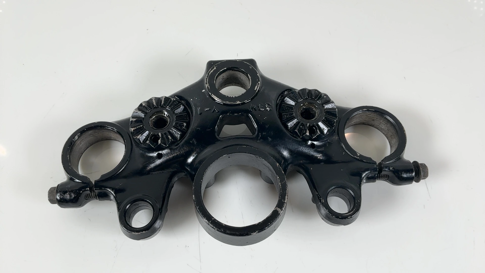 Yamaha XJ600 51J 600cc Upper Fork Triple Clamp Bridge 1984-1991 33M-23435-00-98 - Image 3