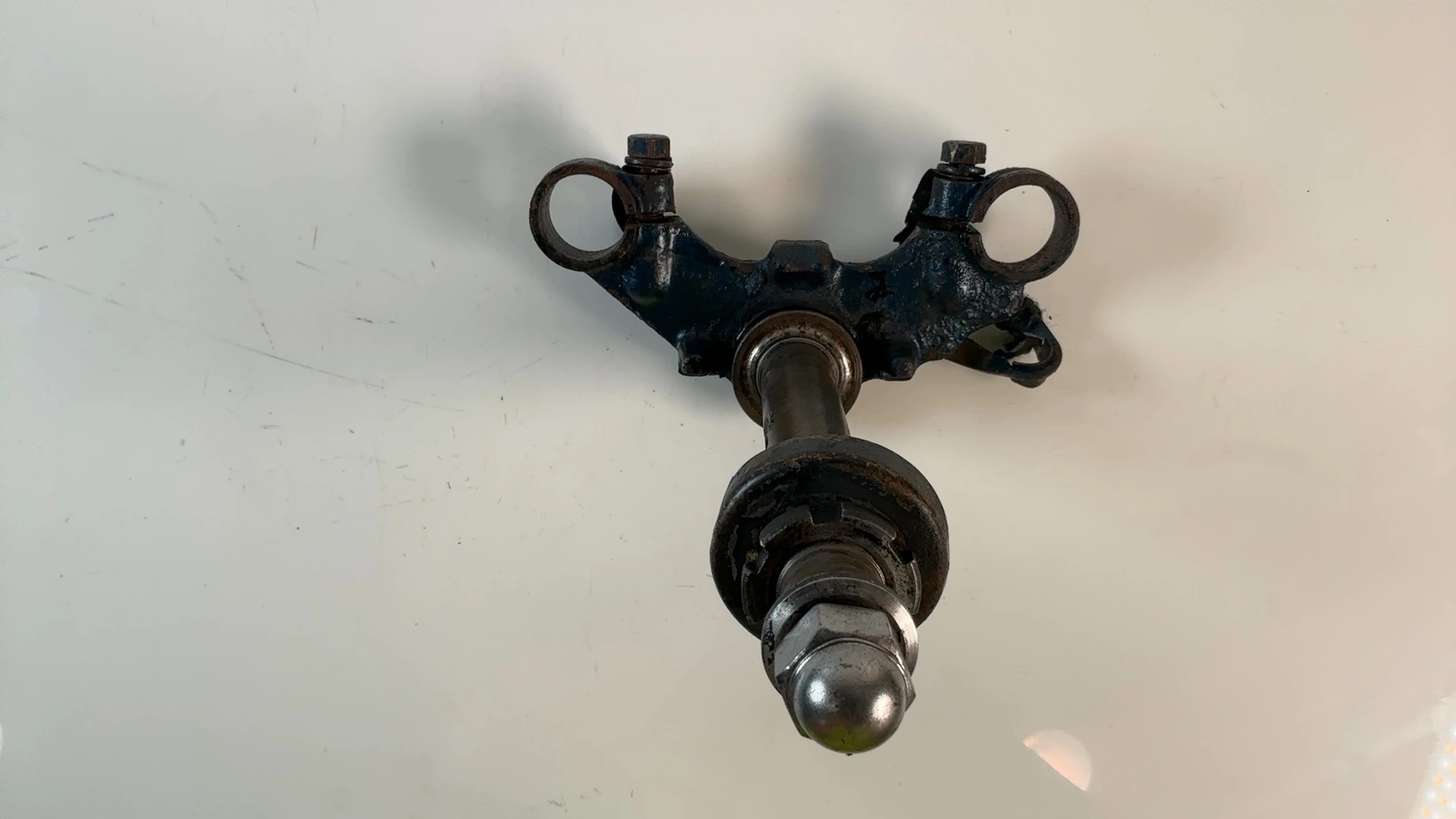 Yamaha RD200 337 200cc Lower Fork Bridge Triple Tree Stem 1973-1975 OEM 337-23340 - Image 5