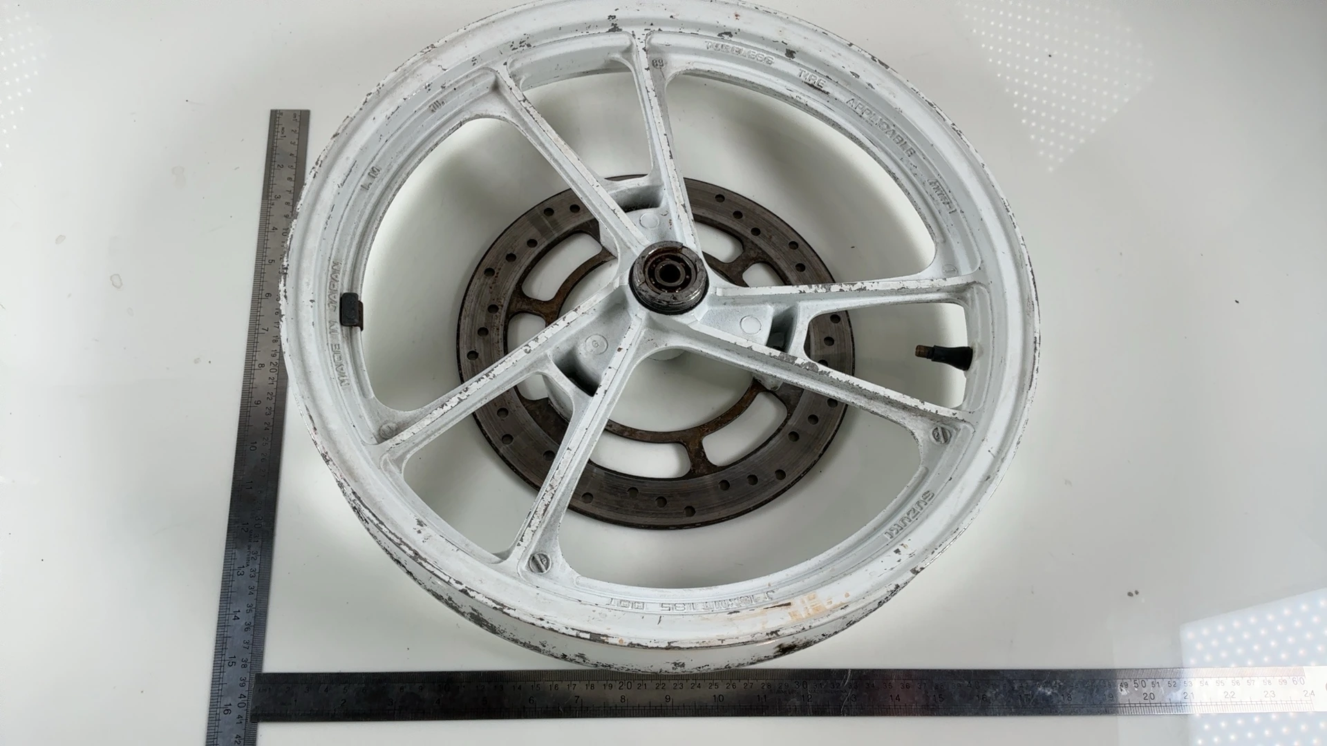 Suzuki RG125 RG80 Gamma NF12A 125cc Front Wheel Rim 1985-91 OEM 54111-36A02-28W - Image 4