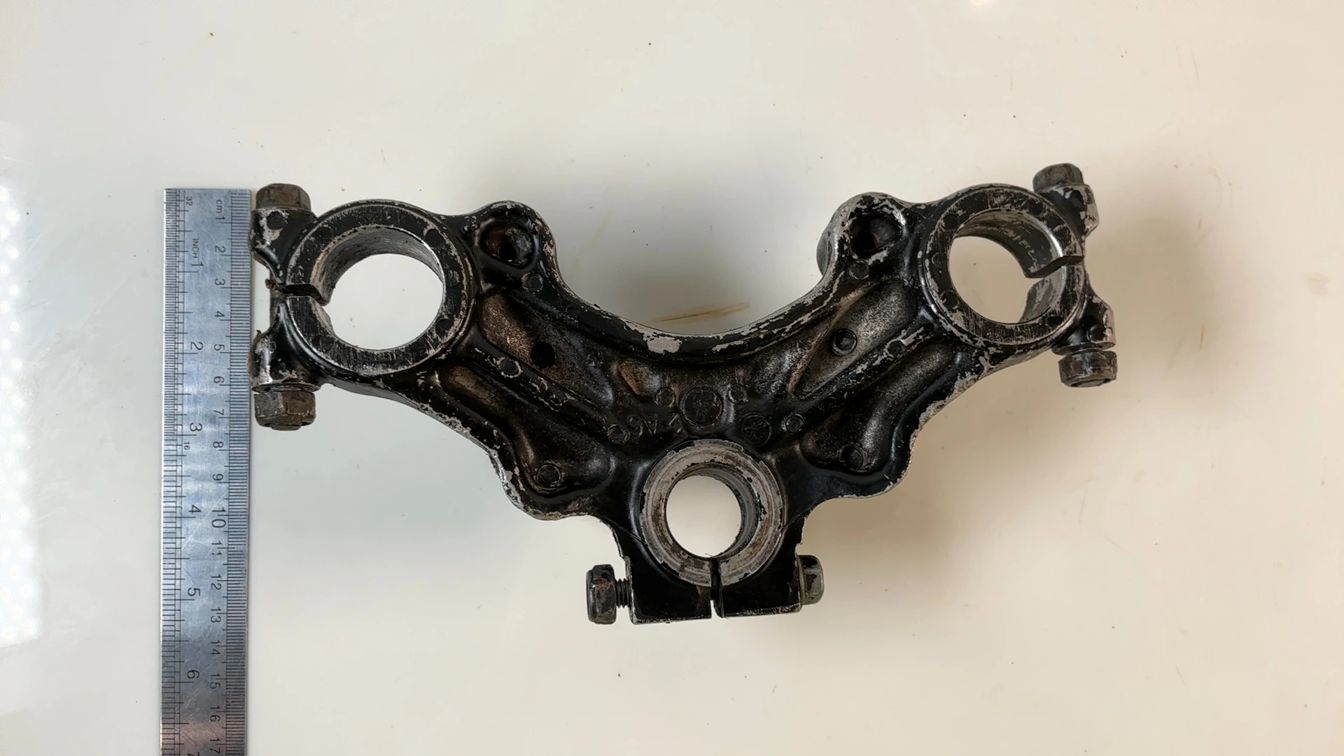 Yamaha DT125 DT 125 125cc Upper Fork Bridge Yoke 1974-1976 OEM 443-23435-00-33 - Image 4