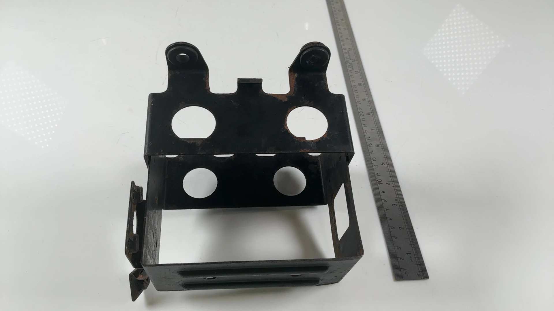 Kawasaki Z250FT KZ250A 250cc Battery Box Case Bracket 1979-1982 OEM 32097-1021 - Image 3