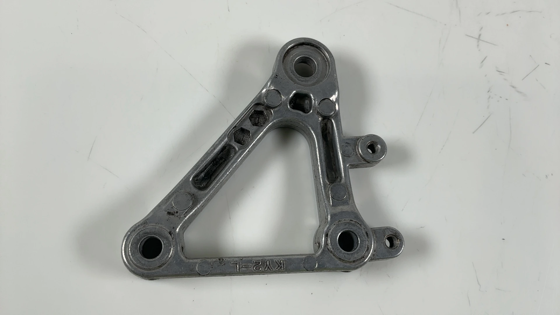 Honda CBR400RR NC23 400cc Left Front Footrest Bracket 1987-89 OEM 50700-KY2-710 - Image 7
