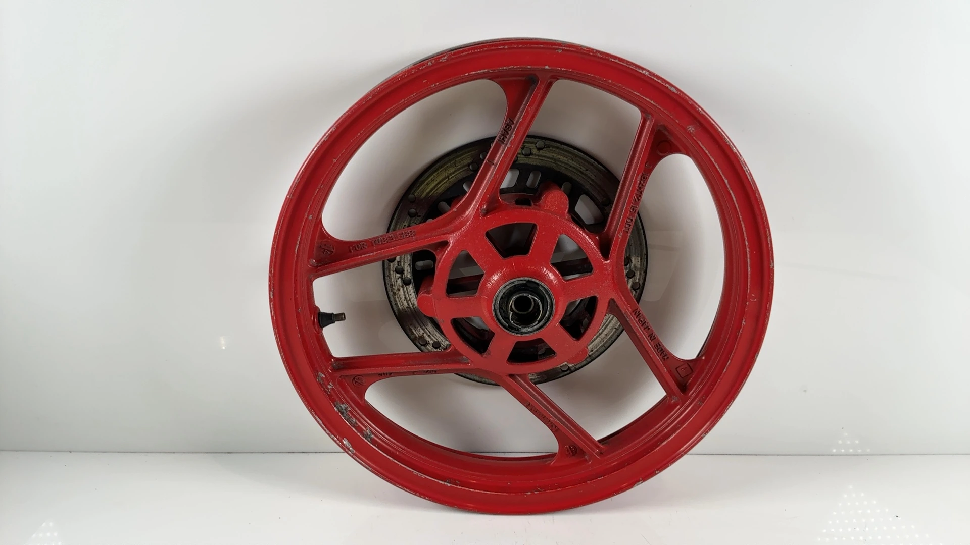 Kawasaki Ninja 250R EX250 Front Wheel Rim 1988-2007 OEM 41073-1365 Asahi F-1210 - Image 2