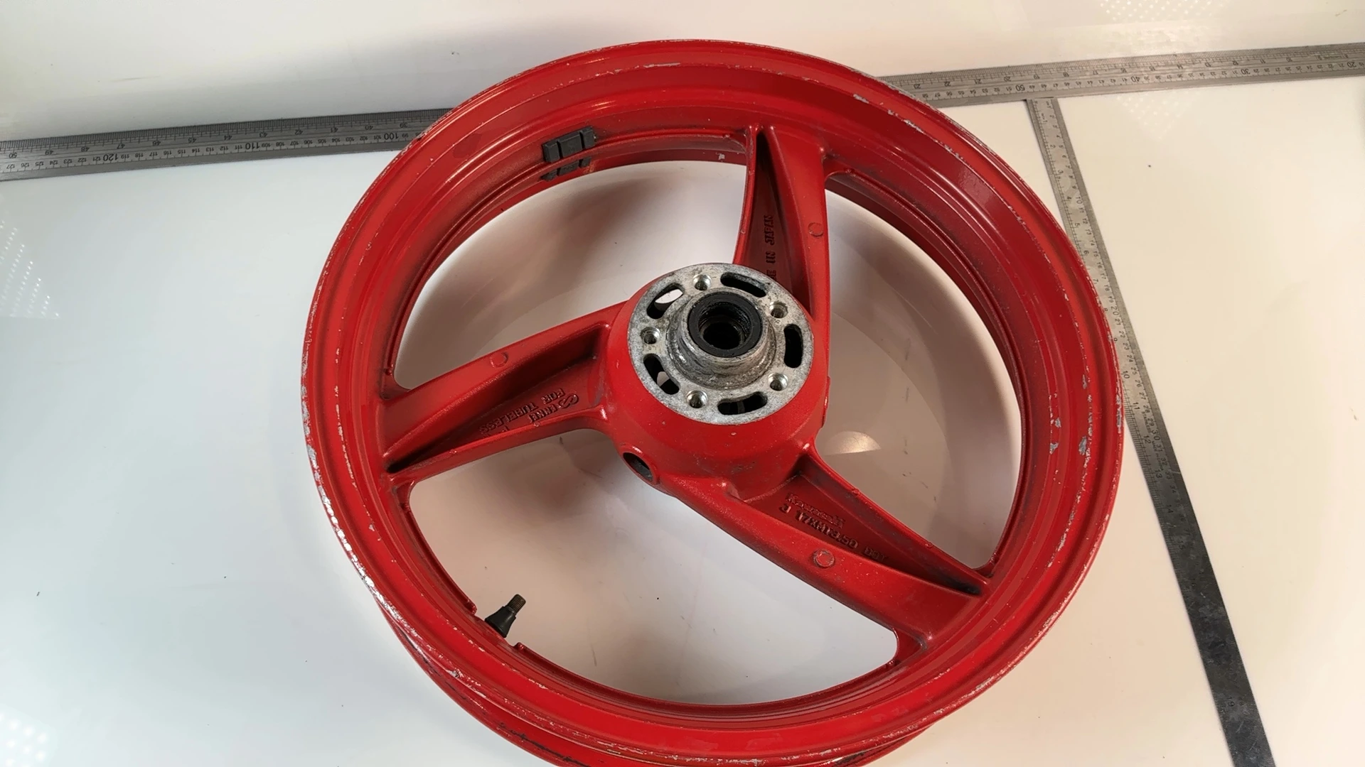 Kawasaki ZZR600 ZX600E 600cc Front Wheel Rim 1993-2004 OEM 41073-1467 F1301 - Image 3