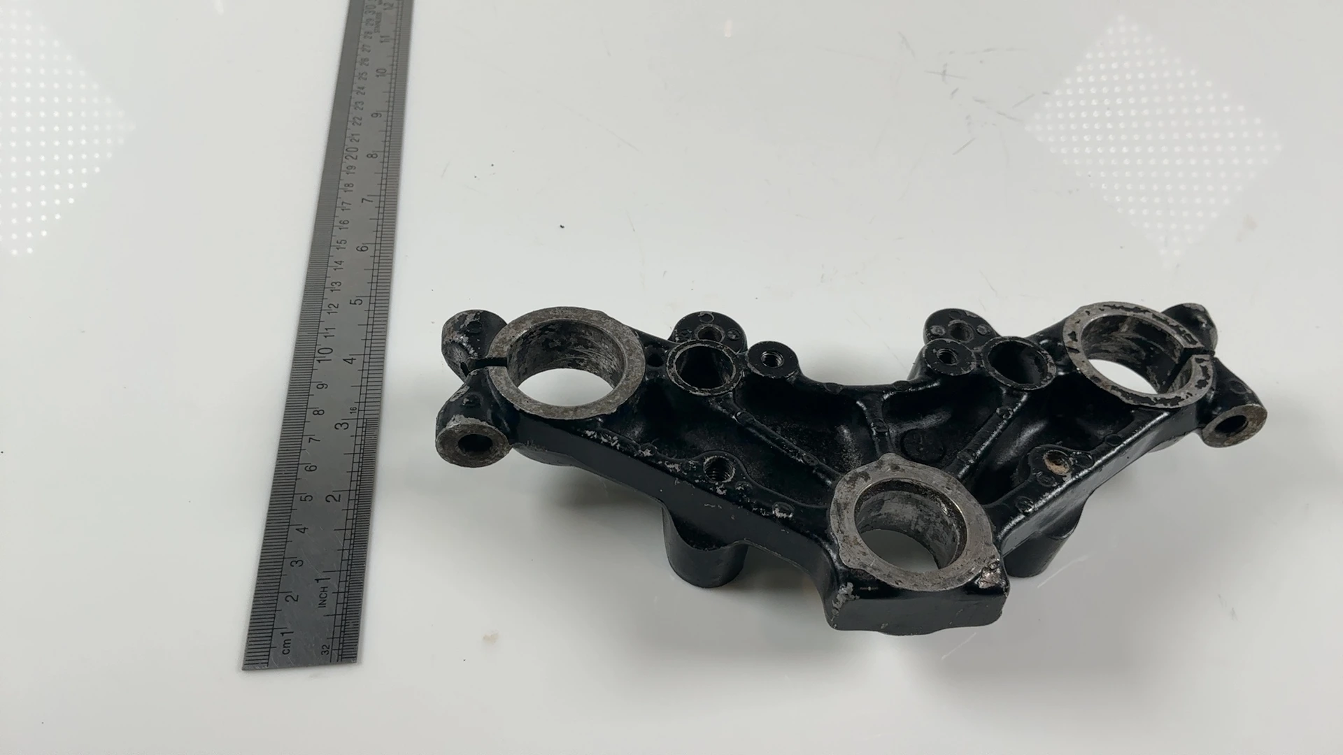 Yamaha RD125LC RD125 Upper Triple Clamp Fork Bridge 1982-84 OEM 10W-23435-00-98 - Image 4