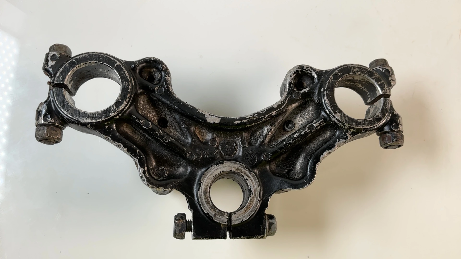 Yamaha DT125 DT 125 125cc Upper Fork Bridge Yoke 1974-1976 OEM 443-23435-00-33 - Image 6