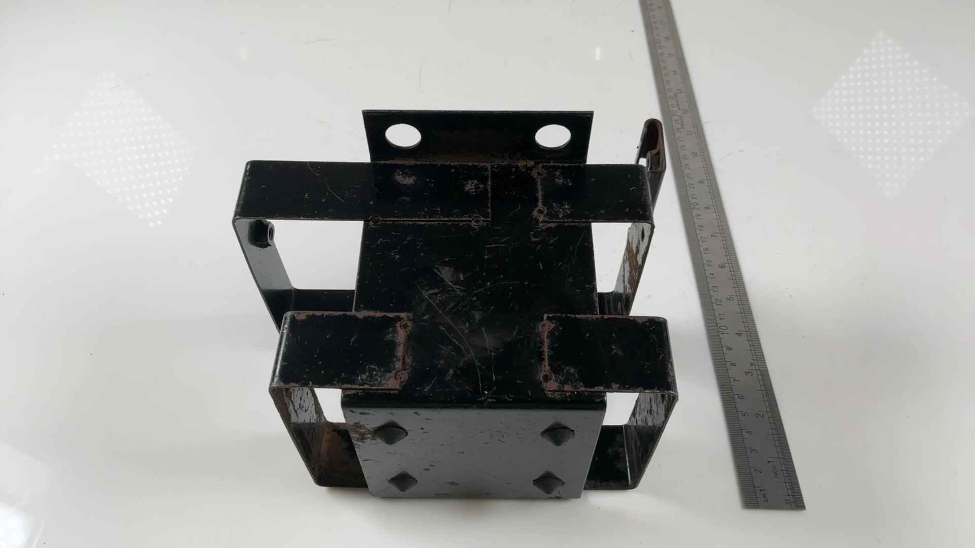 Kawasaki LTD KZ305 305cc Battery Box Tray Holder 1986-1987 OEM 32097-1053 - Image 3