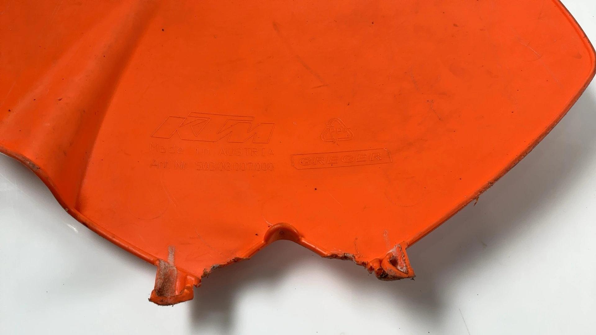 KTM SX 125 250 380 400 520 Front Number Plate Panel 1999-2002 OEM 50308007000 - Image 7