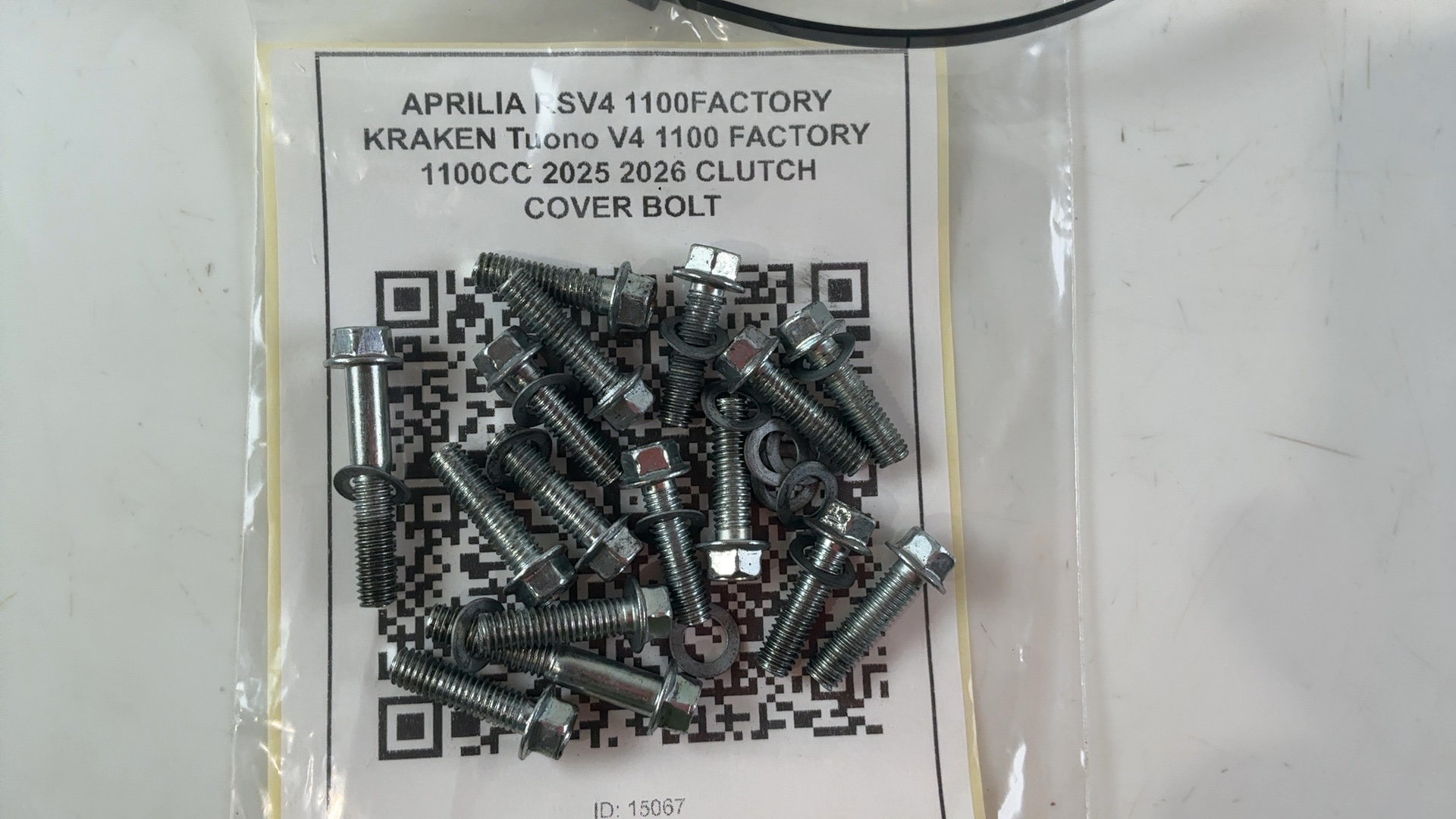Aprilia RSV4 Tuono V4 1100 Clutch Cover Bolt Kit 2025 2026 OEM 857429 - Image 6