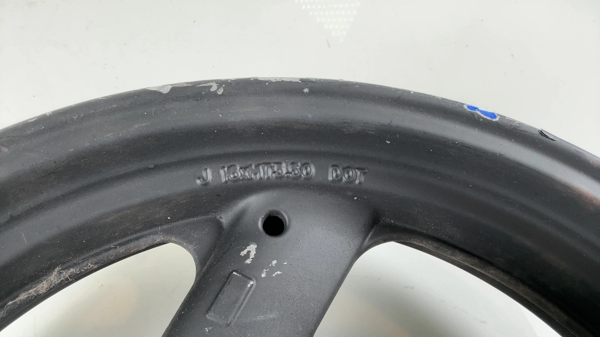 Yamaha FJ1200 1200cc Rear Wheel Rim 1988-1993 OEM 2XW-25338-00 ENKEI 16x3.50 - Image 6