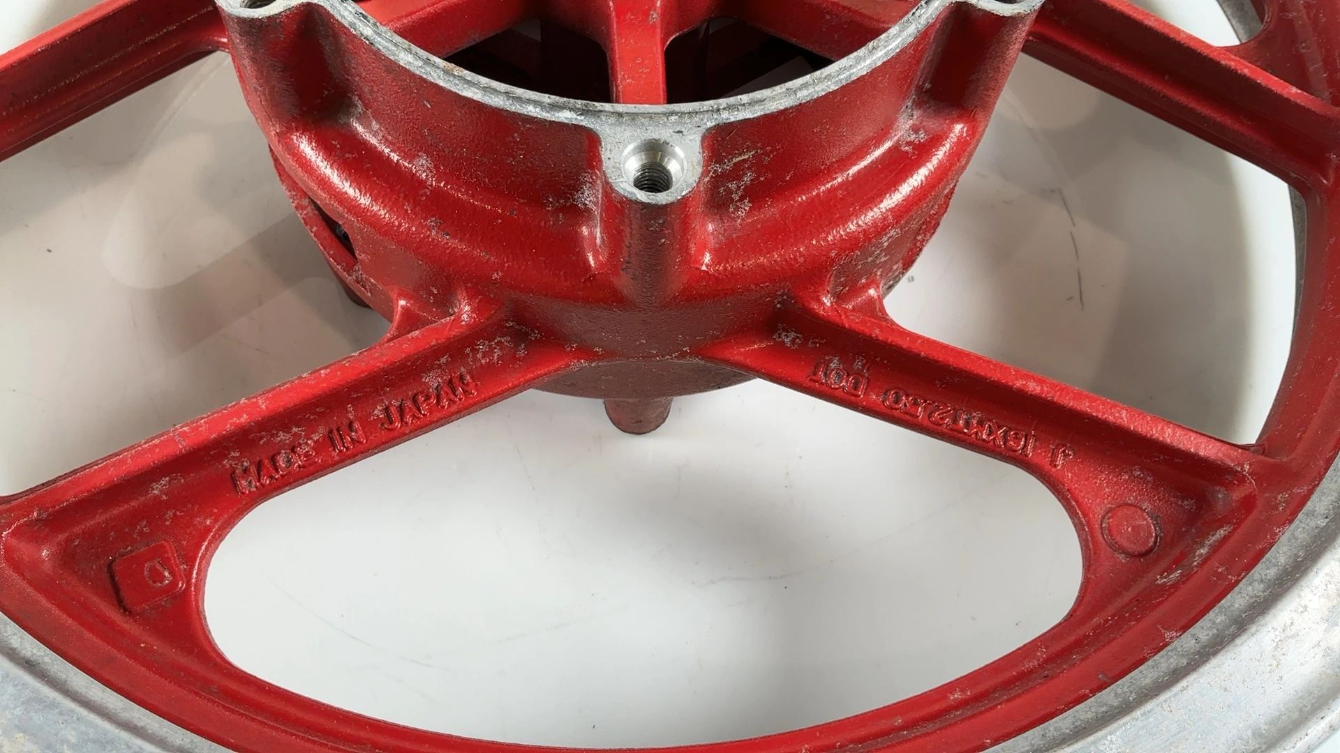Kawasaki Ninja ZX600C 600 Front Wheel Rim 1988-97 OEM 41073-1360-X4 Asahi F1205 - Image 7
