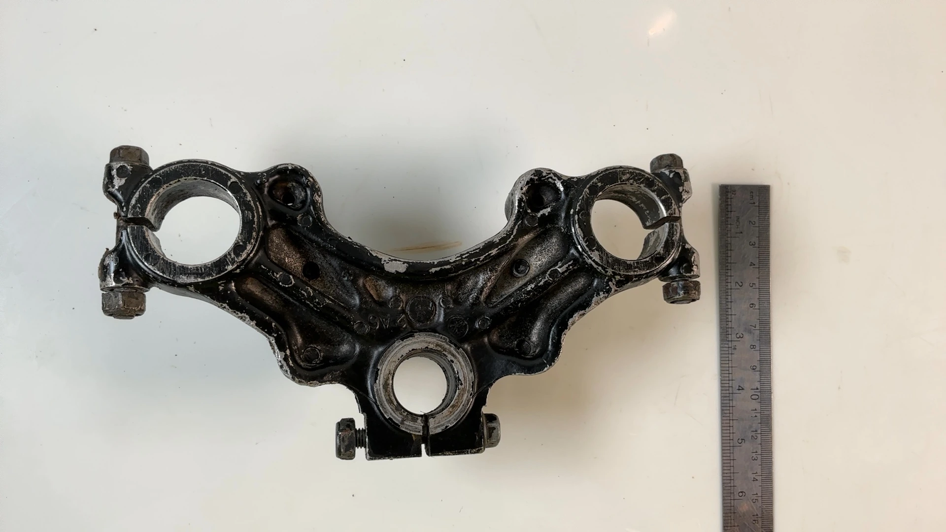 Yamaha DT125 DT 125 125cc Upper Fork Bridge Yoke 1974-1976 OEM 443-23435-00-33 - Image 3