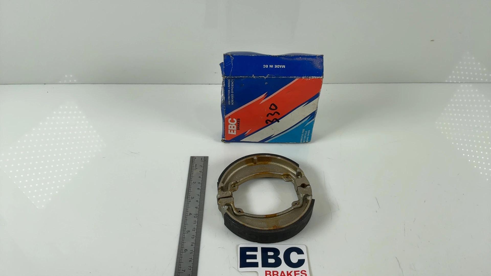 EBC Honda CG125 XL250R 330 125cc Front Brake Shoes 1982-1997 OEM H330 - Image 3