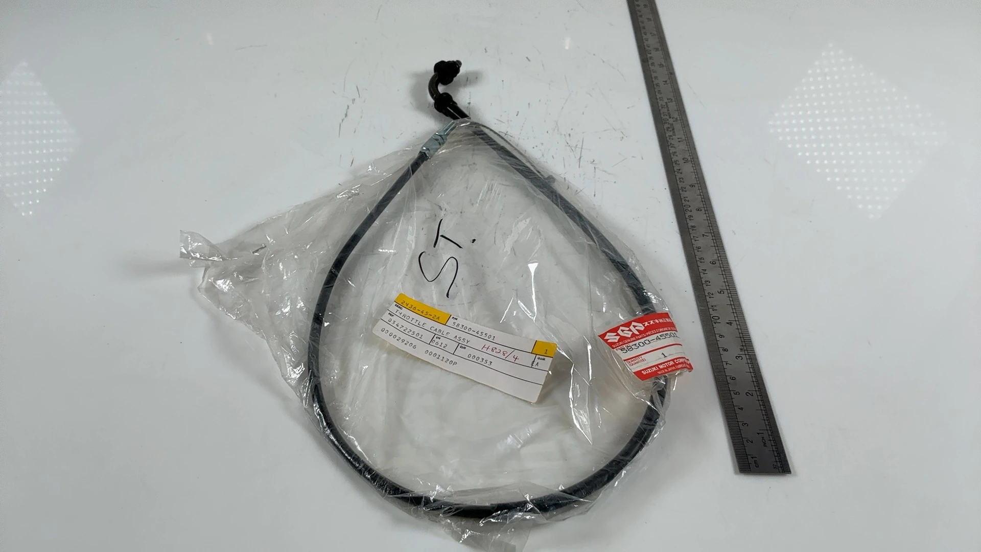 Suzuki GS1100S Katana GS1100 1000CC Throttle Cable 1982 1983 OEM 58300-45501 - Image 3
