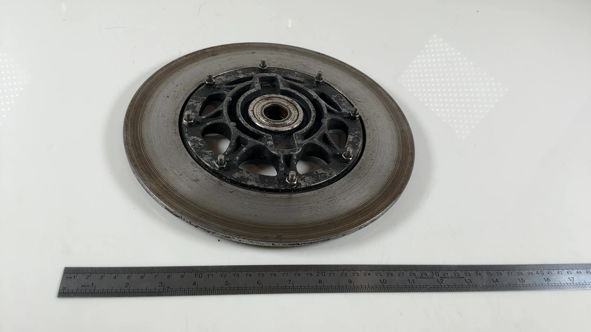 Yamaha XS650 XS2 650cc Front Brake Disc Rotor Assembly 1972 OEM 306-25831-00-00 - Image 5
