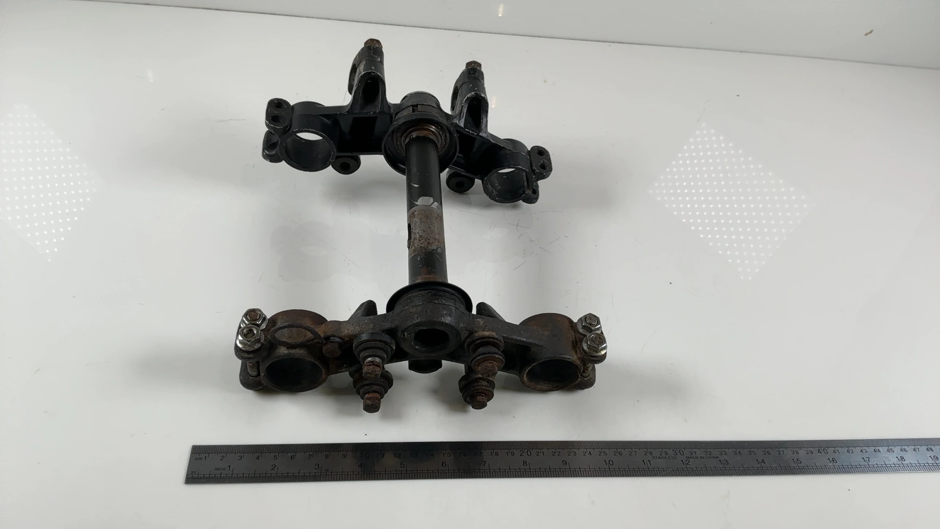 Kawasaki KE175 D 175cc Triple Tree Steering Stem Clamp 1980-1983 OEM 44039-1020 - Image 5
