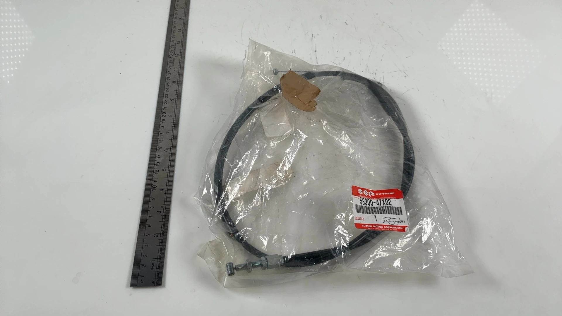 Suzuki GS300L GS300 300cc Throttle Cable Pull 1982-1985 OEM 58300-47X02 - Image 4