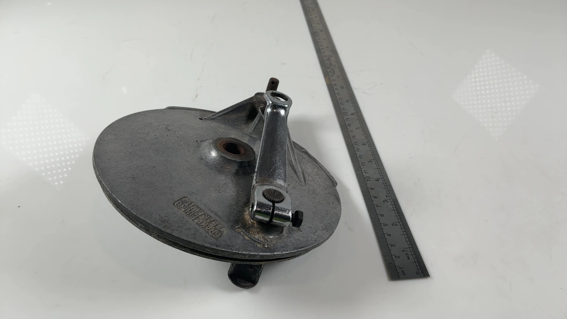 Suzuki GS250 GS250T 250 Rear Wheel Hub Drum Brake Plate 1980-1981 OEM 64210-1130 - Image 3