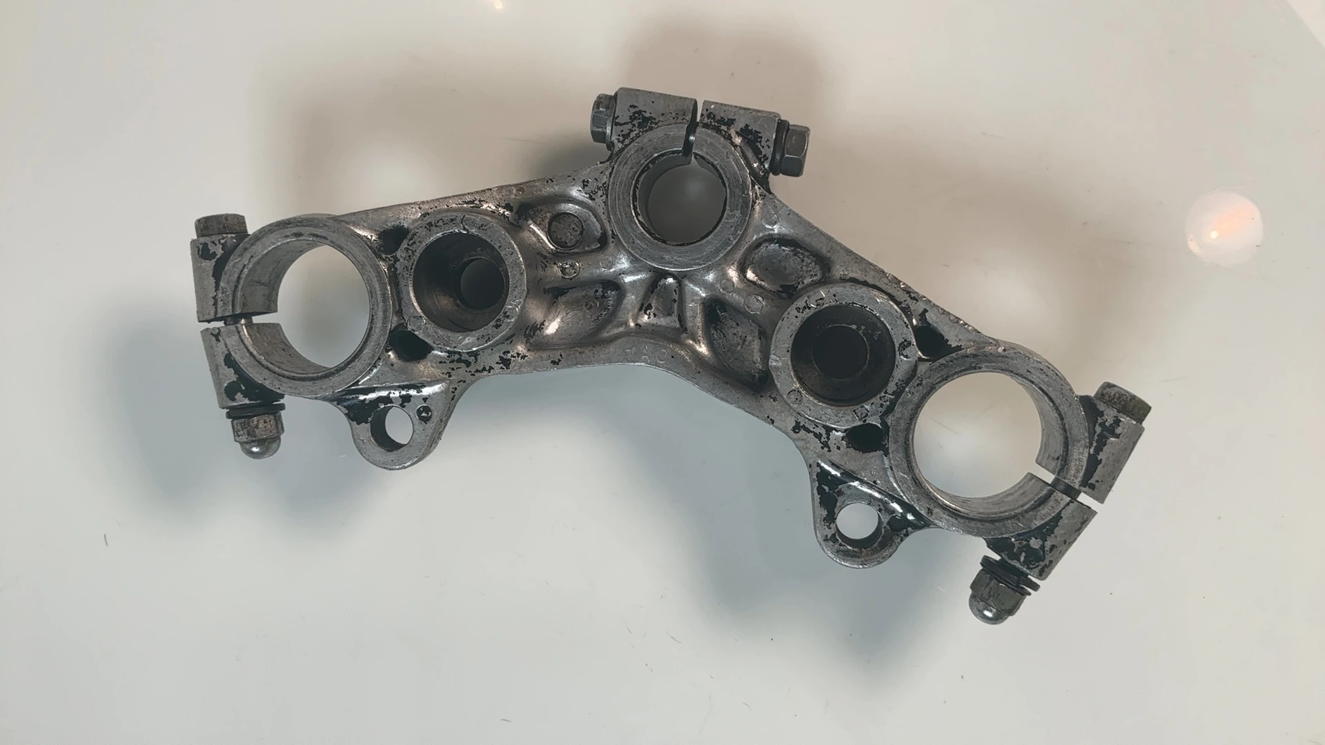 Yamaha RD400 RD250 1A1 250cc Upper Fork Bridge Yoke 1976-79 OEM 1A0-23435-01-98 - Image 3